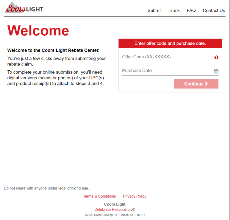 How To Claim Coors Light Rewards At CoorsLightRebates