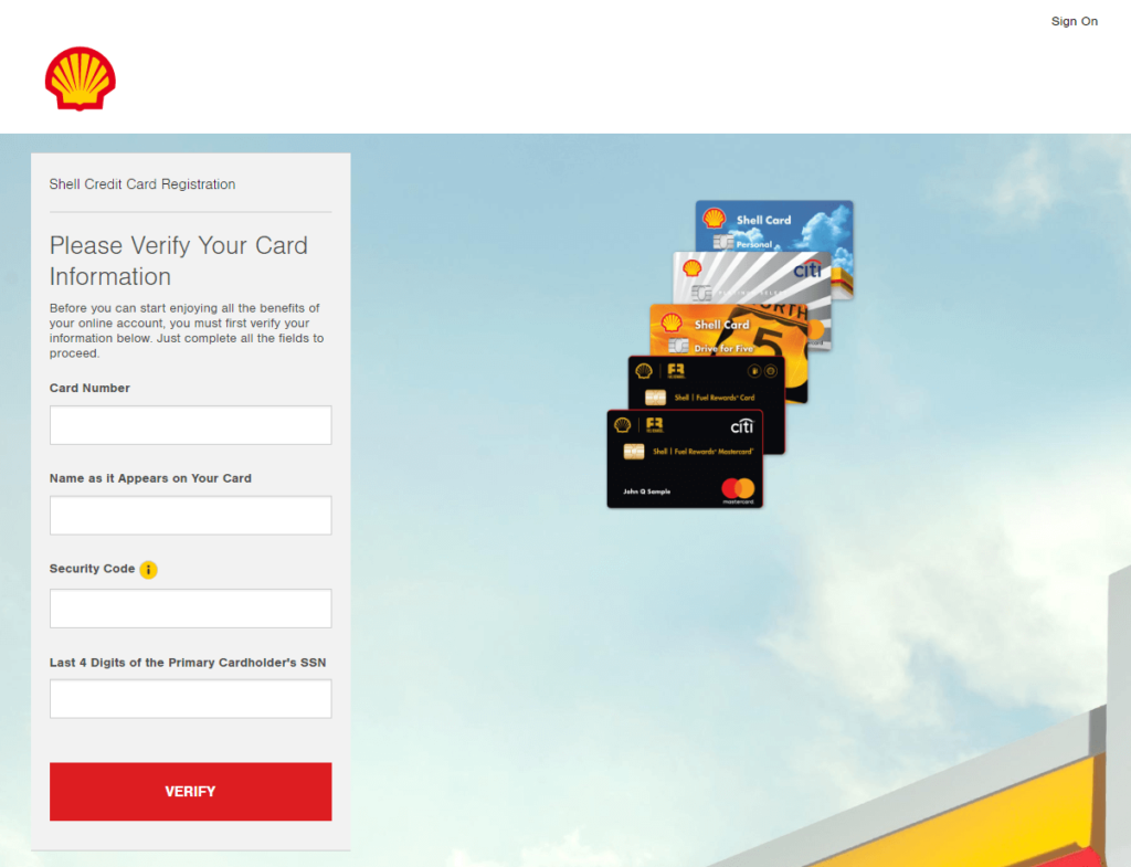 Shell.AccountOnline.com website