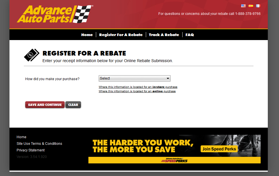 Advance Auto Parts My Rebate