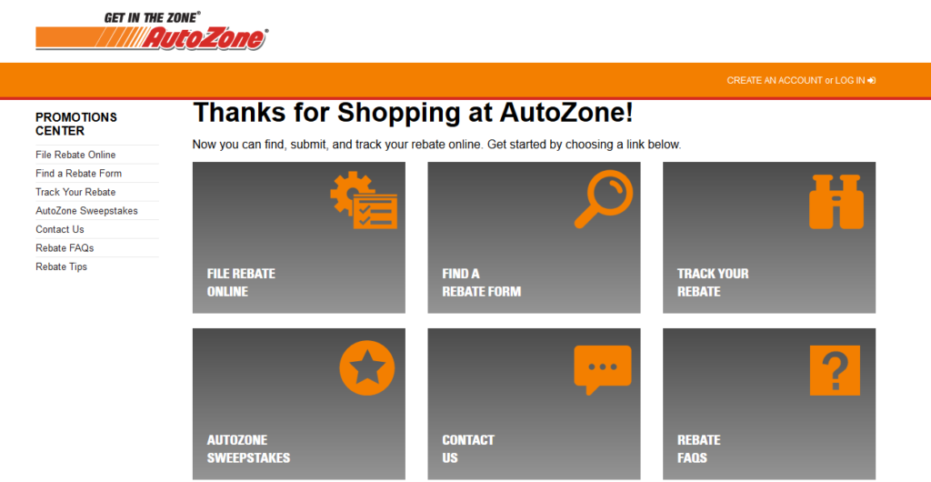AutoZone Rebates Rewards AutoZonePromotions
