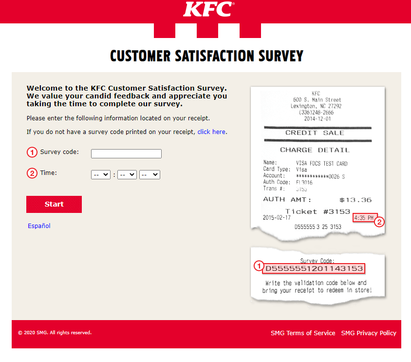 MyKFCExperience Survey