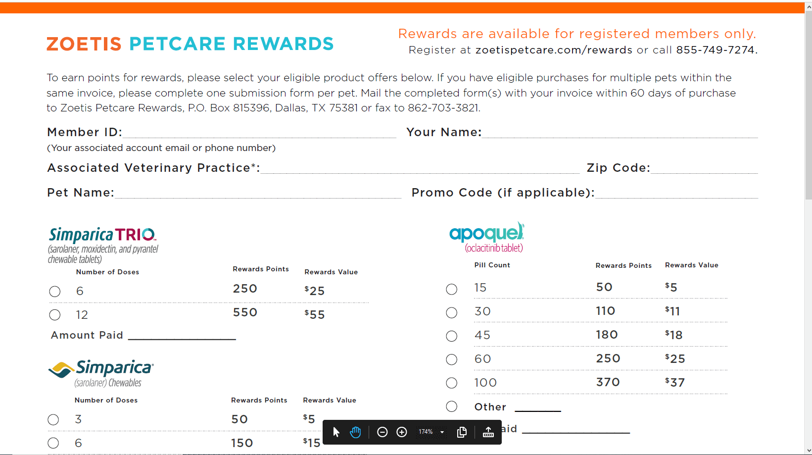 Zoetis Pet Care Rewards Rebates