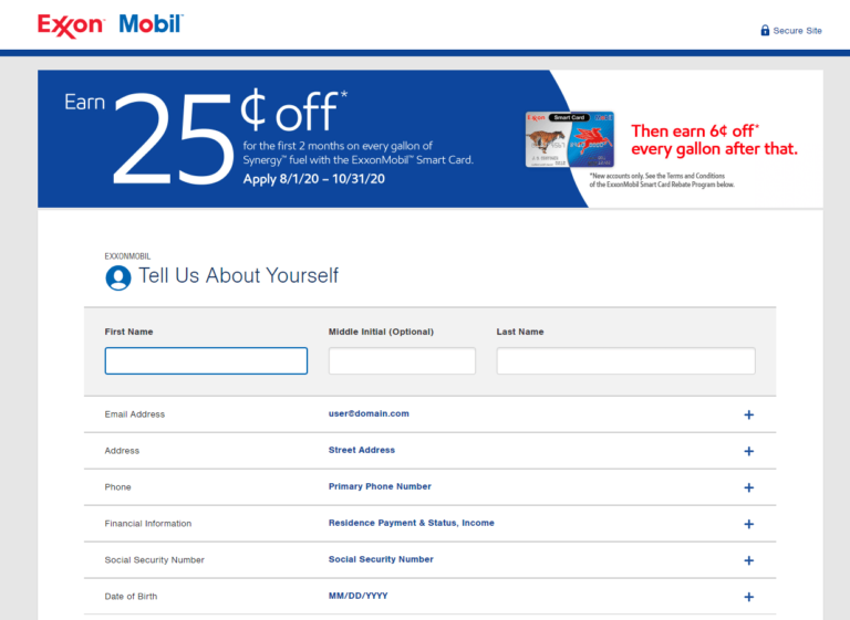 Exxon Mobil Credit Card Review