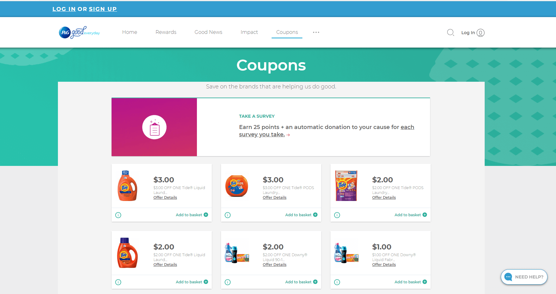 BrandSaver.com printable coupons