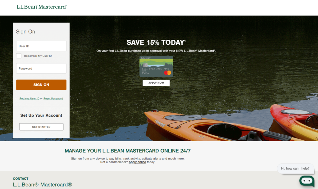 www.LLBeanMasterCard.com